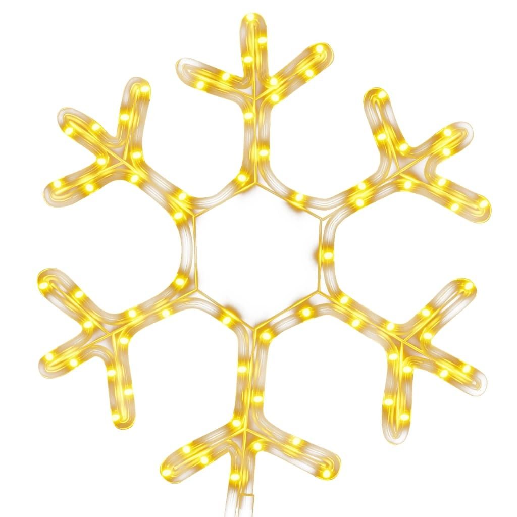 LED-Silhouette Schneeflocke 72 LEDs Warmweiß 38x37 cm