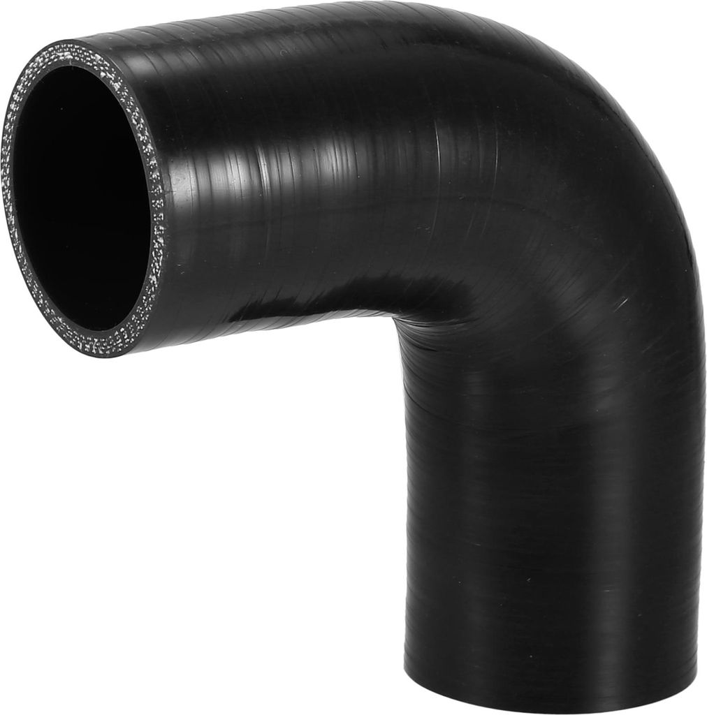 1 Stück 54mm 2,13" ID 120mm 4,72" Länge 90 Grad Schwarzer Autosilikonschlauch Kühlmittelschlauch Universal