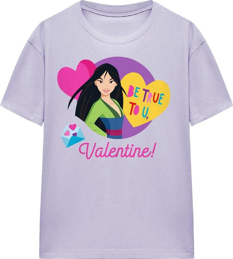 Disney Princess - "Be True To You" T-Shirt für Damen, Valentinstag TV25681 (XXL) (Lavendel)
