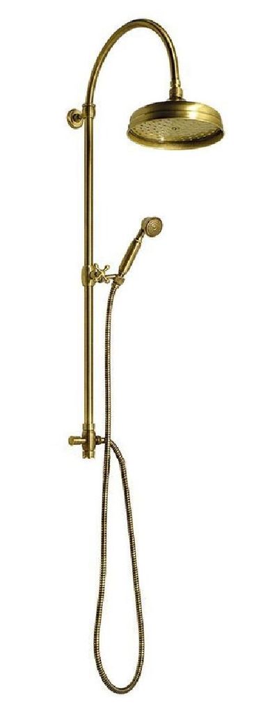 Sapho ANTEA Duschsäule ohne Armatur, Kopf- und Handbrause, Bronze