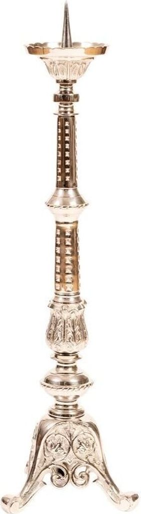 Altarleuchter vernickelt H 62 cm