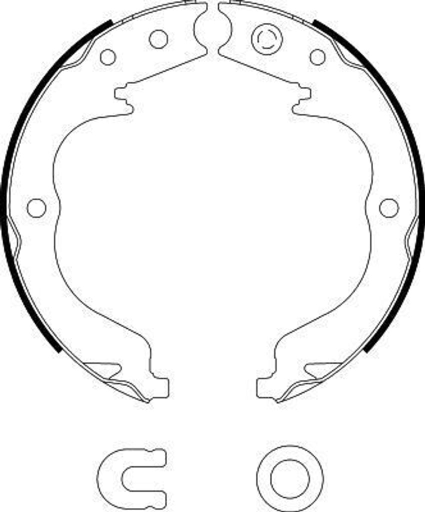 HELLA 8DA 355 050-041 - OE 4241N6 Bremsbackensatz für C-Crosser (VU, VV), 4007 (VU, VV)