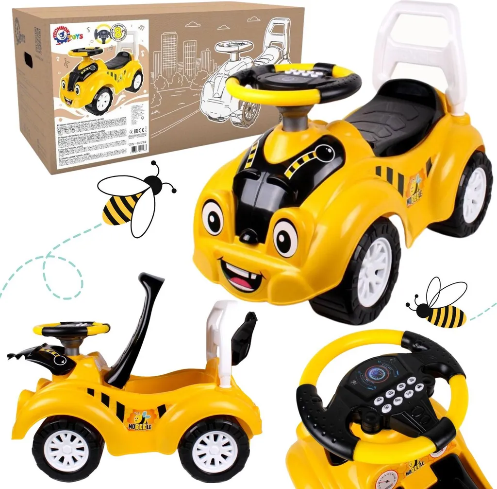 Jouet Porteur Extérieur Enfant - Voiture TechnoK TEH6689 pour Jardin