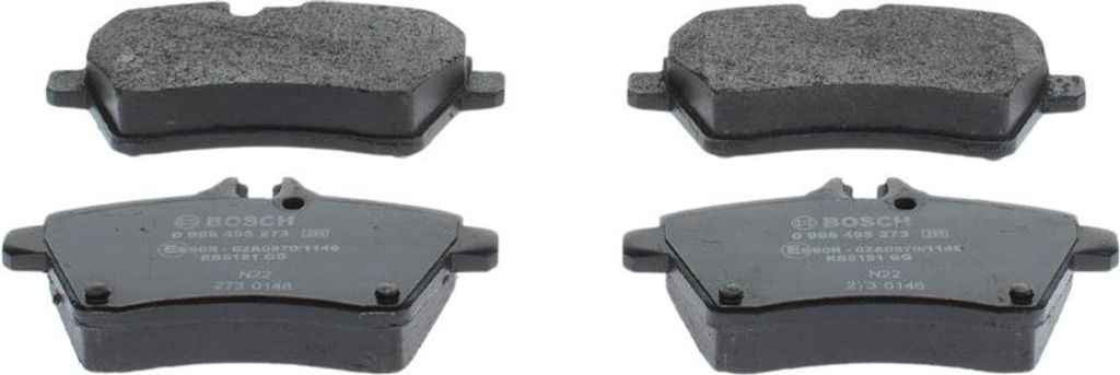 BOSCH Bremsbeläge Satz Vorne passend für MERCEDES-BENZ A-Klasse (W169) 0 986 495 273