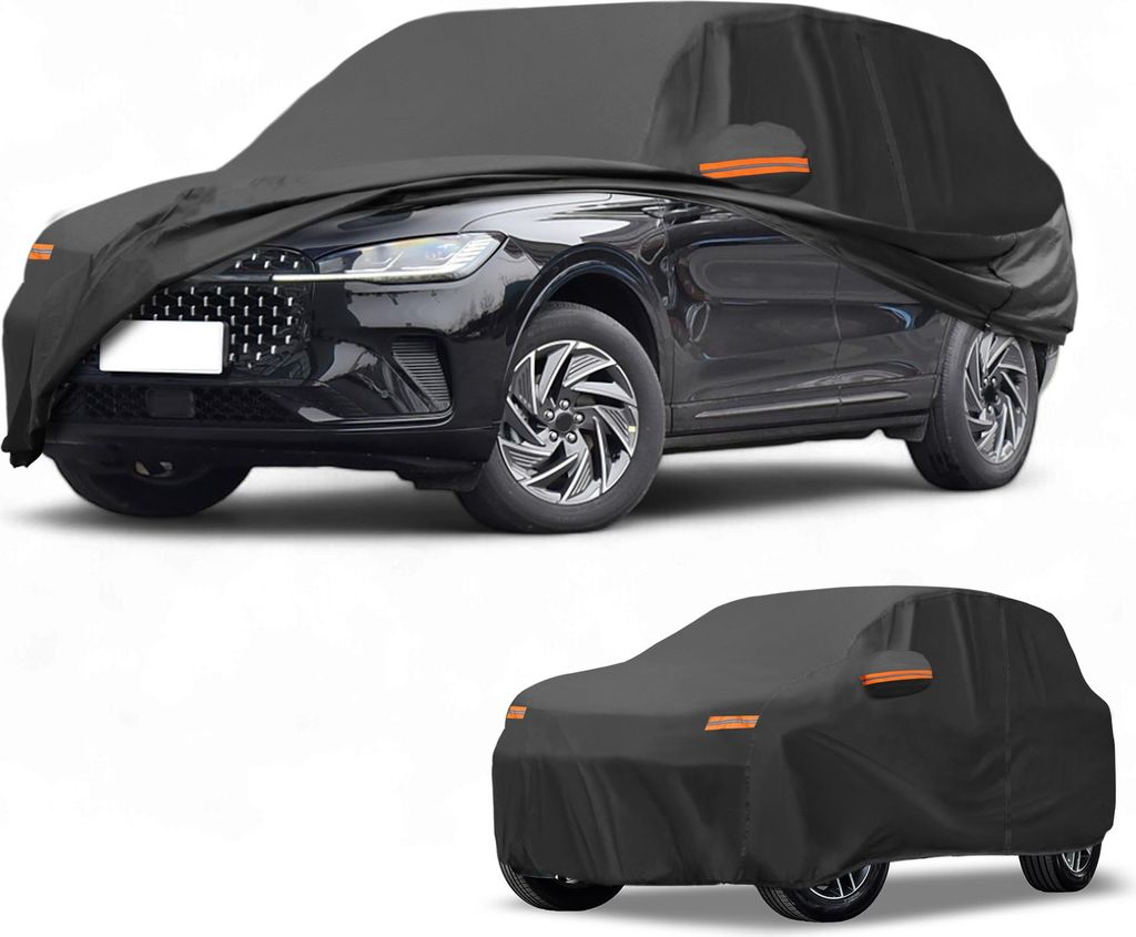 Autoabdeckung Wasserdicht Alle Wetter Automobil Au?en Anti-UV Sonne Regen Schutz Vollst?ndige Au?enabdeckung fš¹r Lincoln Corsair 190T-PU Schwarz...