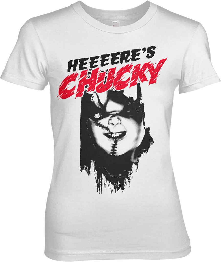 Heeere's Chucky Girly Tee - White - X-Large Produktbild 