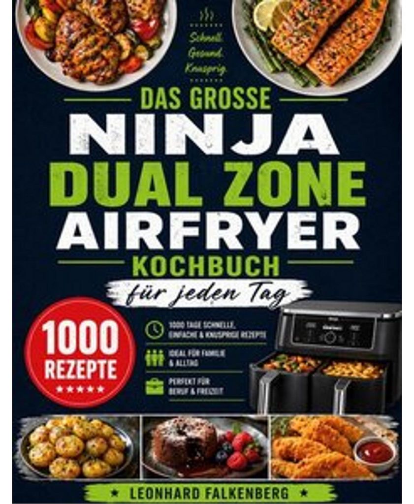 Das große Ninja Dual Zone Airfryer Kochbuch für jeden Tag Produktbild 