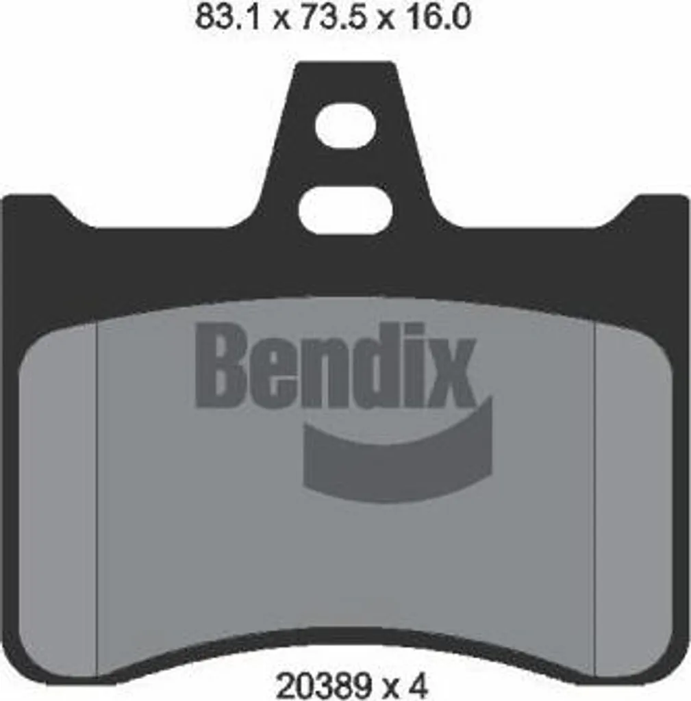 Jeu de Plaquettes de Frein pour Entretien Citroën Xantia et XM Bendix
