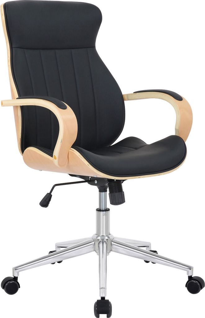 Bürostuhl HLO-CP62 Kunstleder natura/schwarz