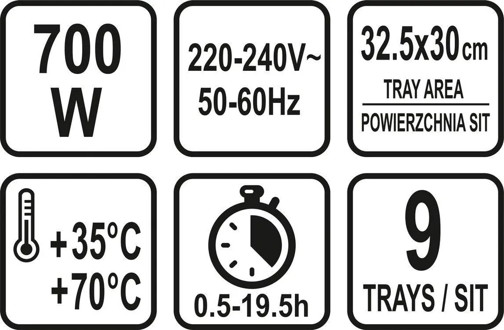 Déshydrateur inox grande capacité 9 plateaux pour une conservation optimale - 13