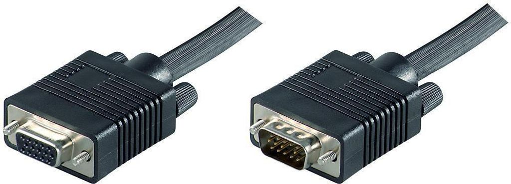Microconnect MONGH2B, 2 m, VGA (D-Sub), VGA (D-Sub), Männlich, Weiblich, Schwarz