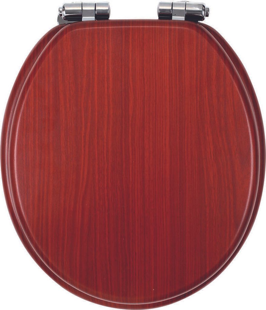 toilettensitz LYRA Holz. WALNUSS, langsam fallend Produktbild 