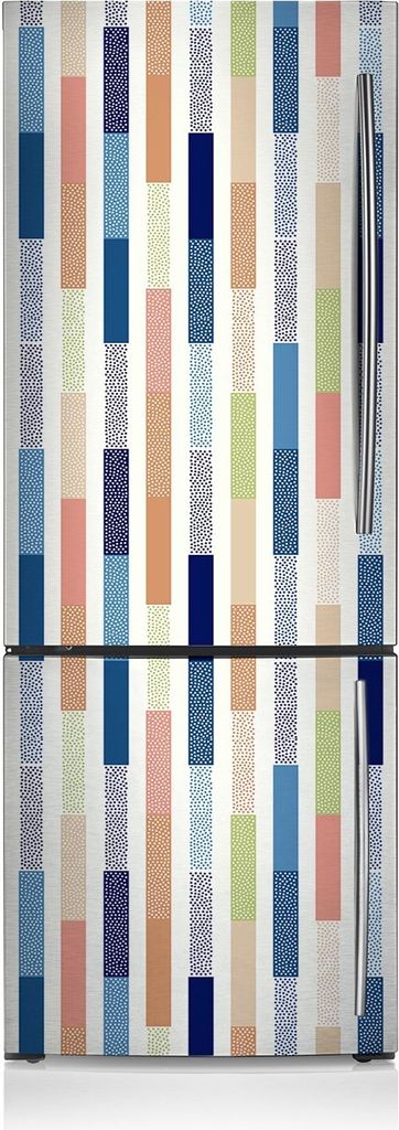 Magnetfolie Aufkleber Kühlschrankmagnete 60x205 cm - Bunte Streifen