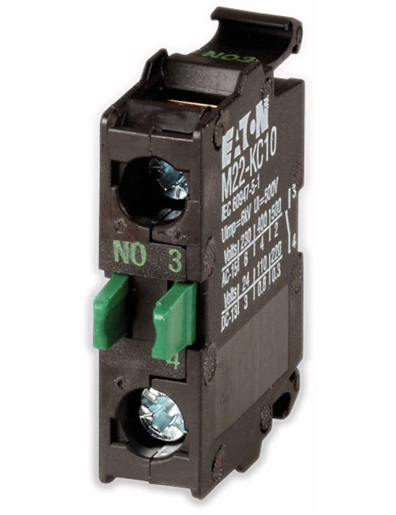 A close-up studio shot of an electrical component.