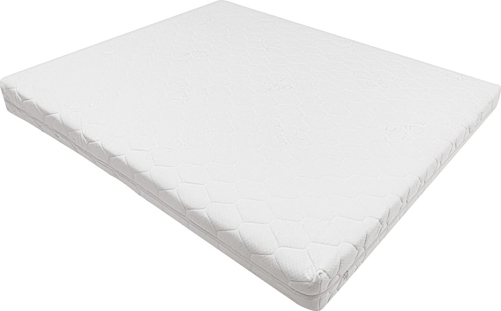Dicker, gestepptes Matratzenbezug in Weiß 140x210x21