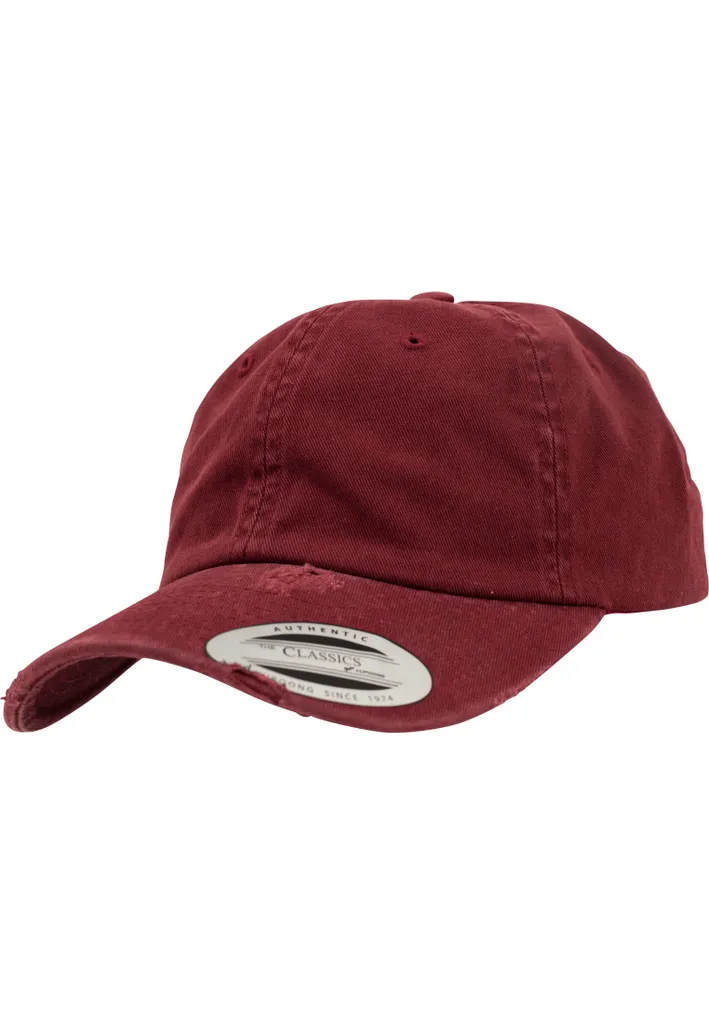 FLEXFIT 6245DC Maroon | Cappello Distrutto Low Profile Shop Online