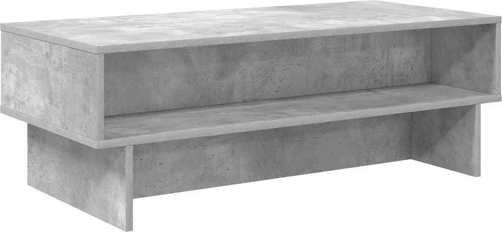 Tavolino da Caffè Grigio Cemento 100 cm - Robusto e Facile da Pulire