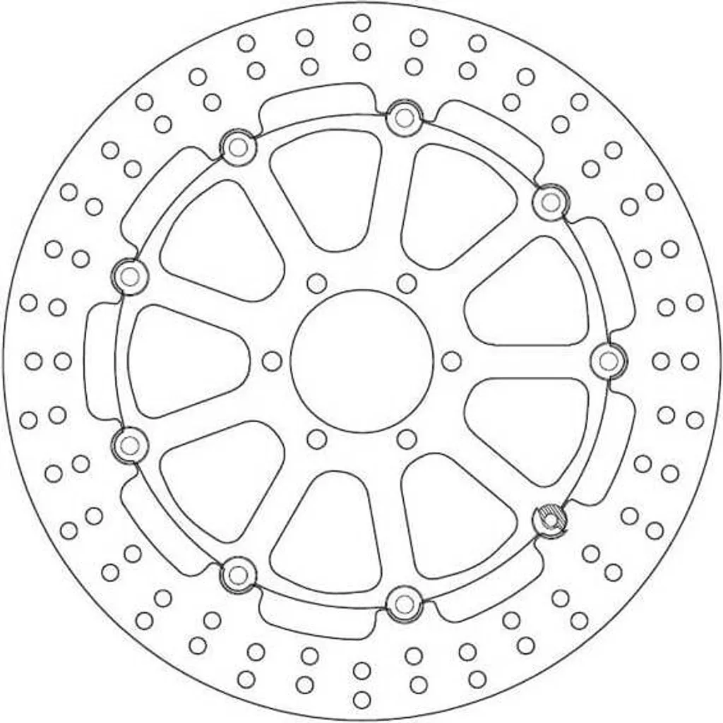 Disque de frein arrière moto FERODO FMD0111RX en acier inoxydable