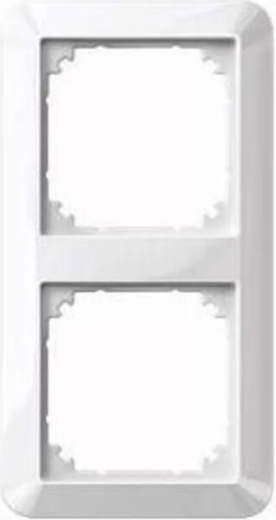 Merten 389225 Cadre M-Smart simple et double blanc actif brillant
