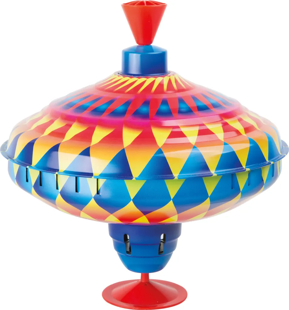 Toupie bourdonnante classique pour enfant - Jouet sonore rétro 19 cm