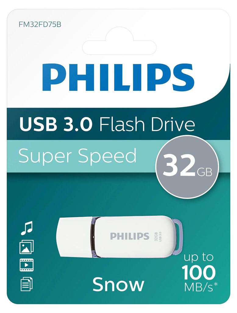 Philips FM32FD75B Snow edition - Unità flash USB - 32 GB - Immagine del prodotto 
