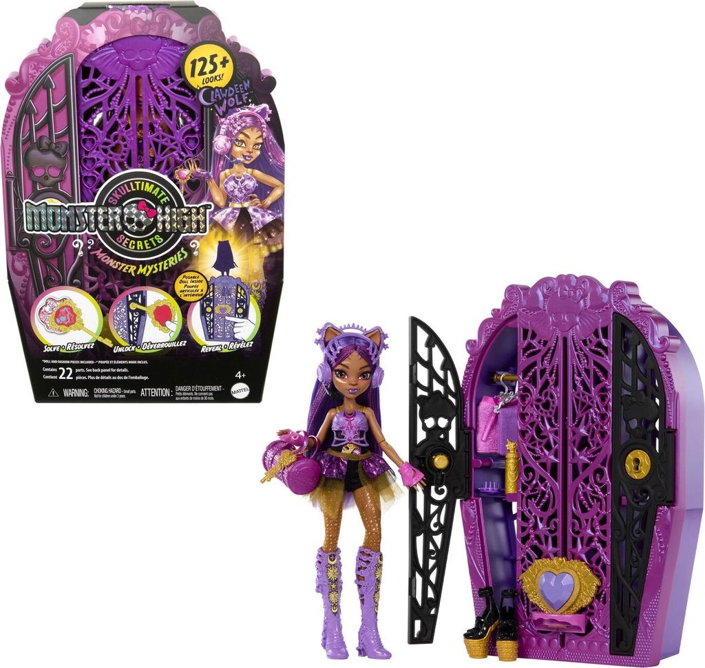 Mattel Monster High Skulltimate Secrets Serie 4 CLAWDEEN Produktbild 2
