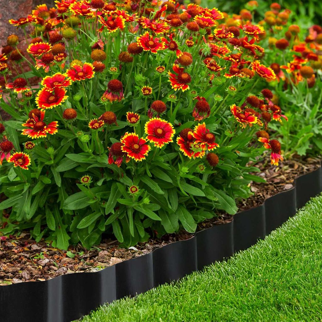 Kunststoff-Rasenkante 9m - Flexible Gartenbegrenzung