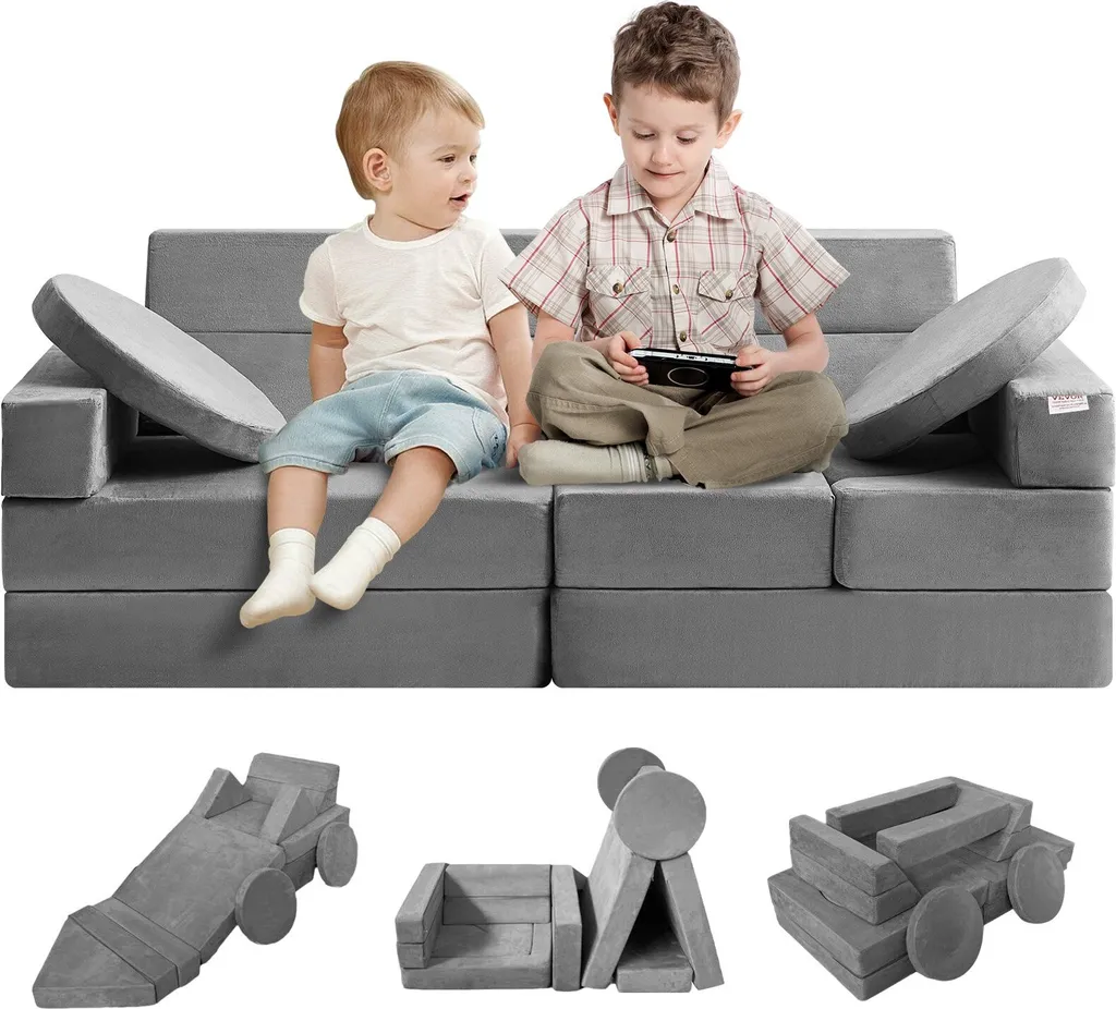 Canapé puzzle éducatif 15 en 1 avec mousse haute densité 160cm