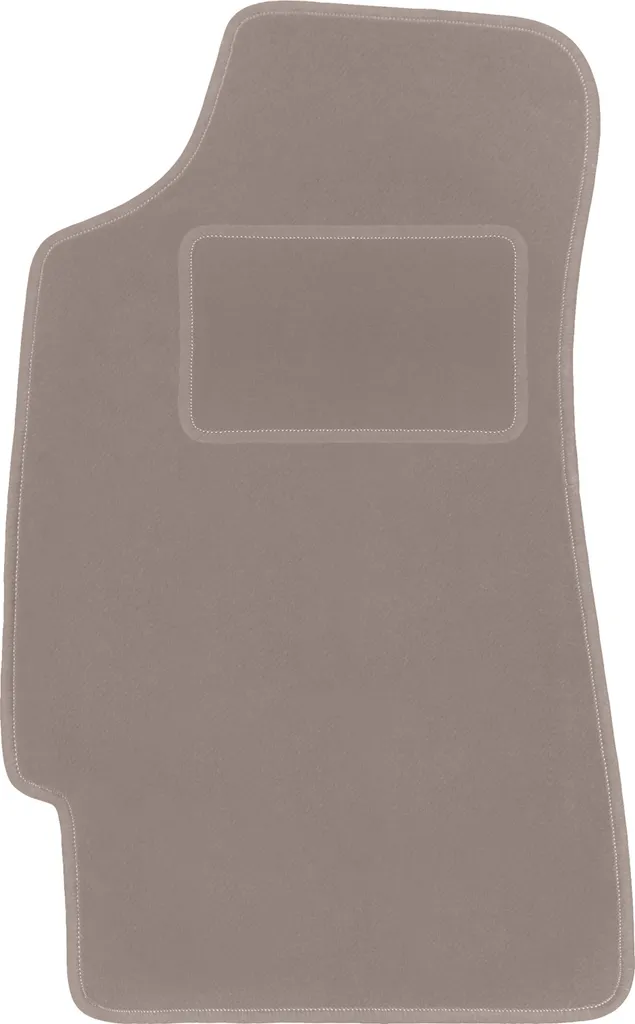 Tappetino conducente in velluto beige compatibile con Chrysler Neon (1994-2005, berlina) – con fissaggi – su misura