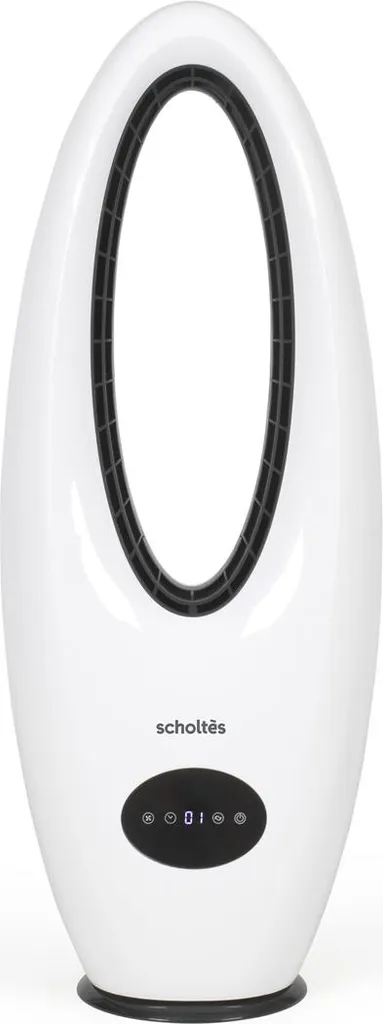 Ventilateur anti-chaleur 45W blanc Scholtes SCSP500D 3 vitesses d'air