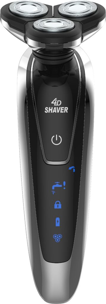 Elektrorasierer fuer Maenner, 4D-Schwimmkopfrasierer mit Betriebsanzeige, wiederaufladbar, vielseitiger Gesichts-/Nasenhaarschneider, wasserdicht, ...