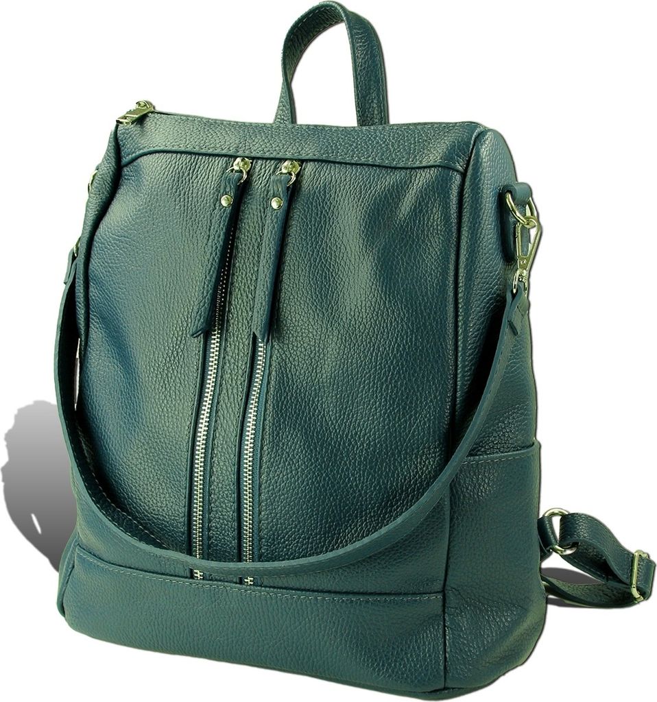 Cityrucksack türkis Toscanto Rucksack Leder D2ORT100RT