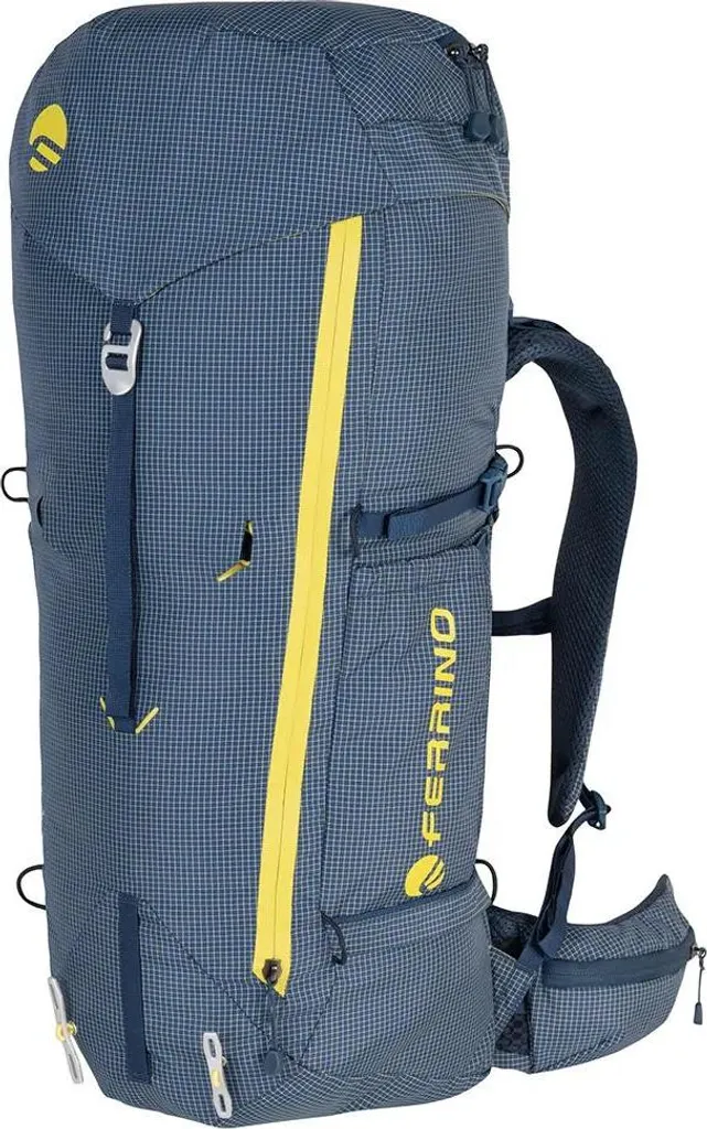 Ferrino Summit 48+5L Sac à Dos Bleu Idéal pour Alpinisme et Bivouac