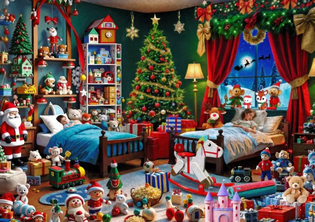 Puzzle 2000 pièces Noël Bluebird - Adieu l'ennui des vacances