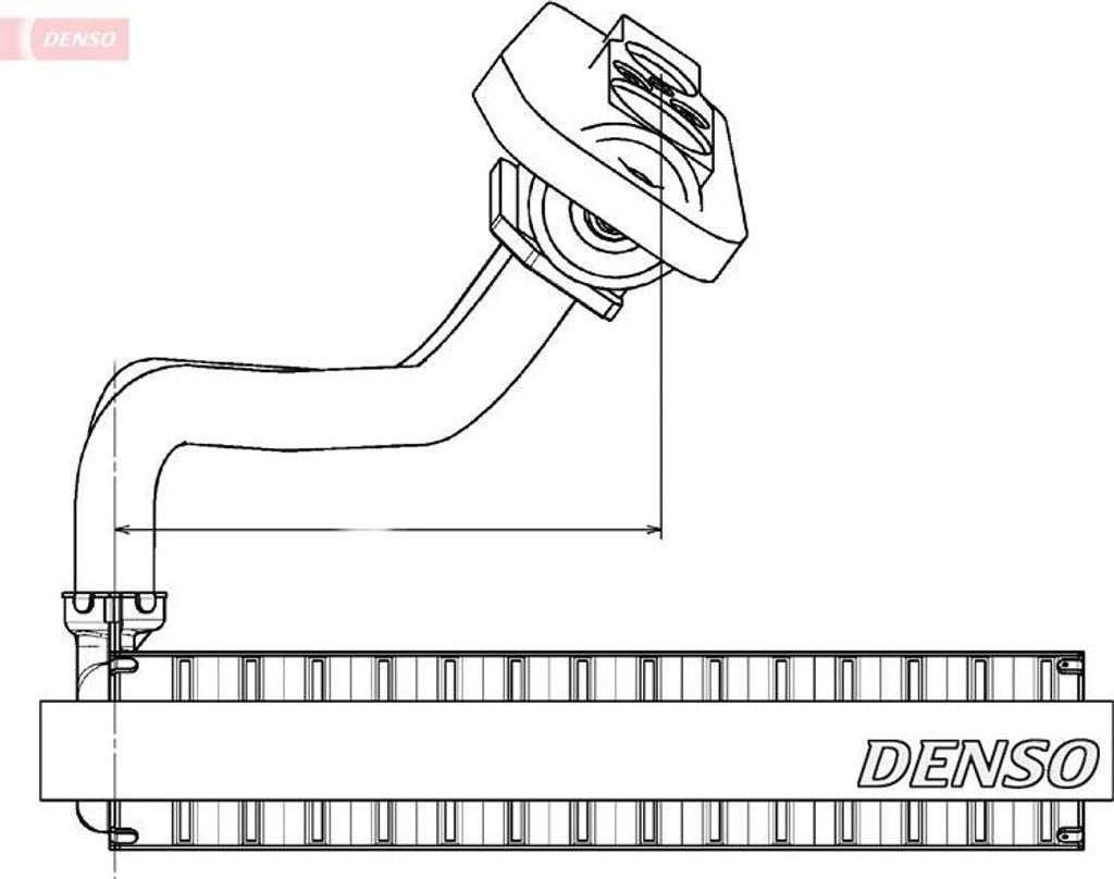 DENSO DEV09020 Verdampfer, Klimaanlage OE 77363895 kompatibel mit Grande Punto, Mito, Punto, Corsa D