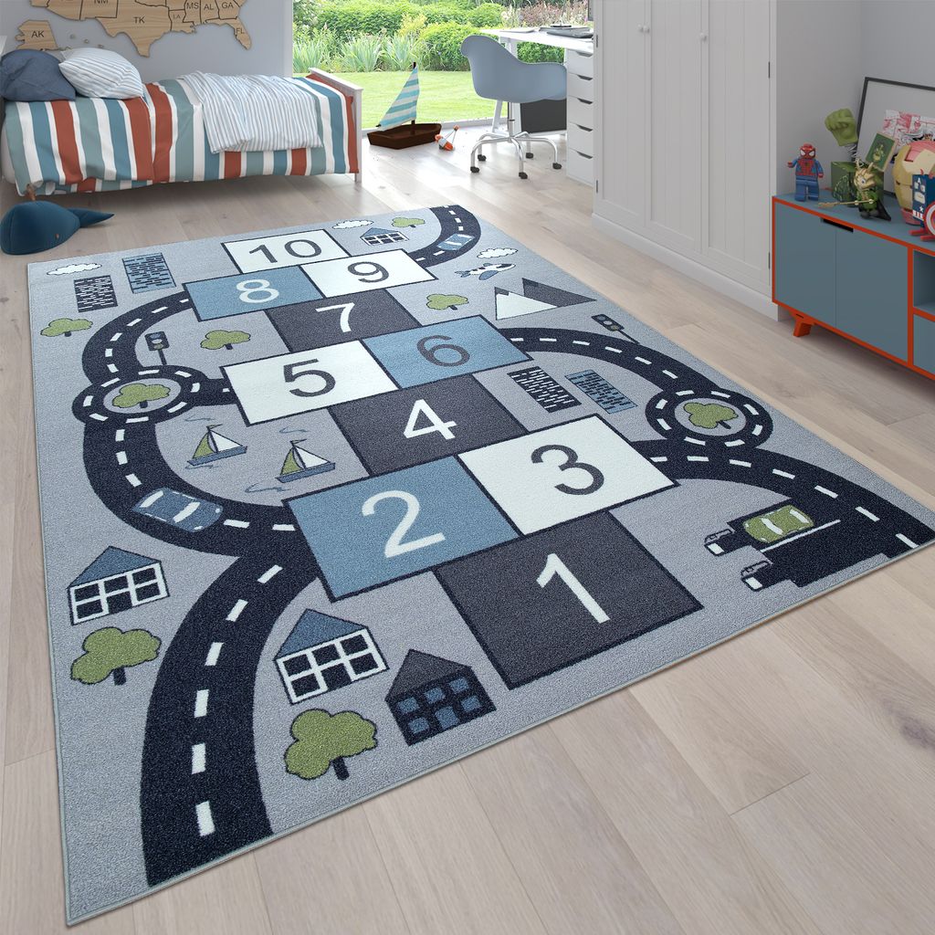 Wohnen & Einrichten Wohnaccessoires Teppiche Kinderteppiche Teppich Kinderzimmer Spielteppich 