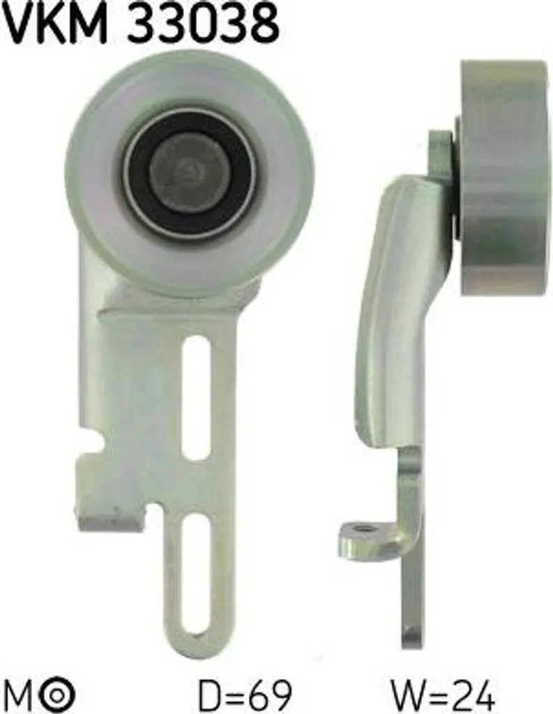 Rouleau tendeur de courroie crantée OE 6453Y1 compatible Saxo 106