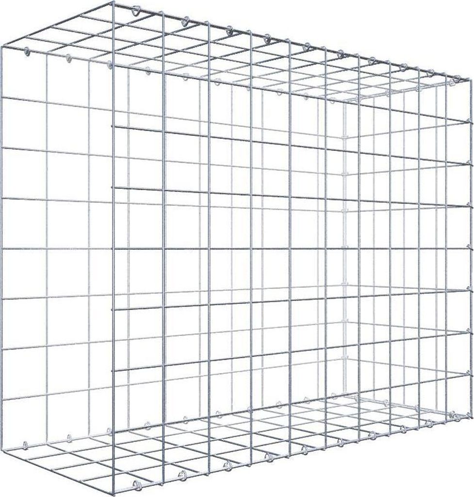 Anbaugabione Typ 2 100 cm x 80 cm x 40 cm (L x H x T), Maschenweite 10 cm x 10 cm, C-Ring
