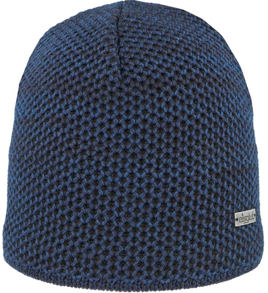 Eisglut Taosa Merino warme Strickmütze mit Fleece-Innenband dunkelblau dunkelblau