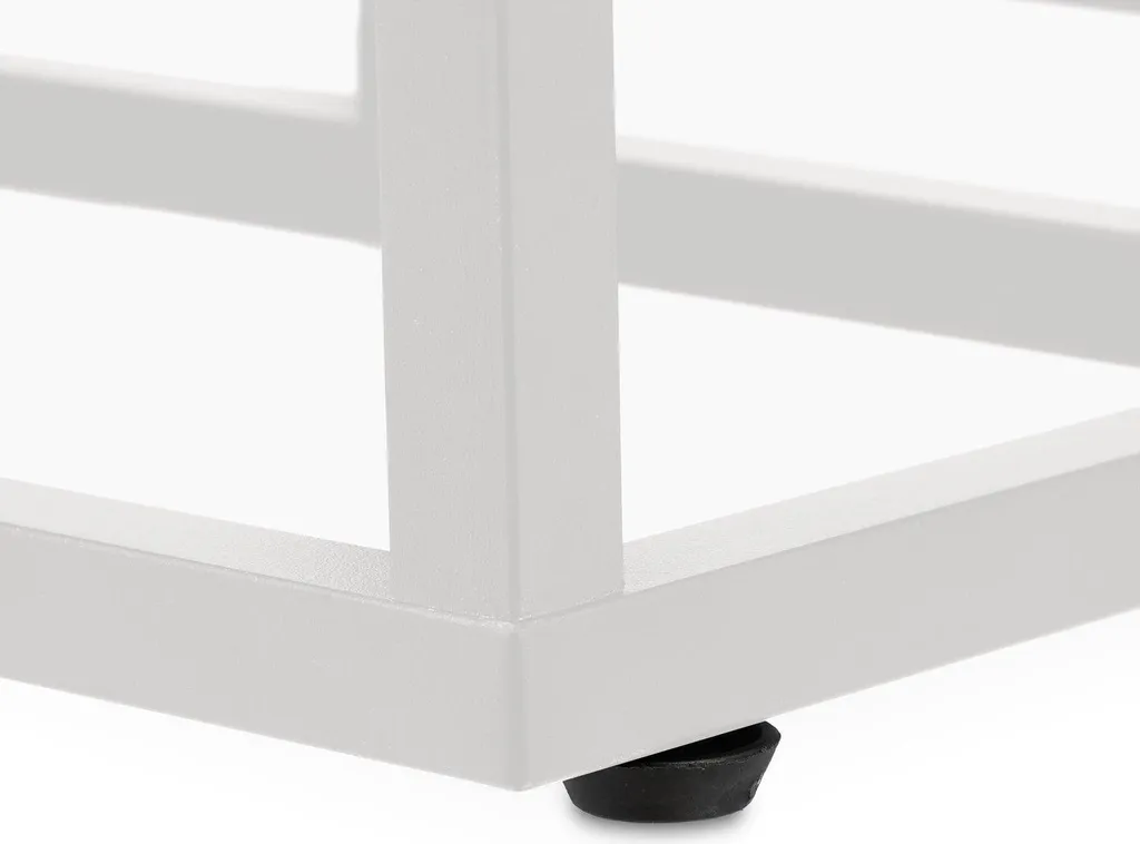 Escalier fleuri blanc robuste 4 niveaux - Support métal gain de place - 7
