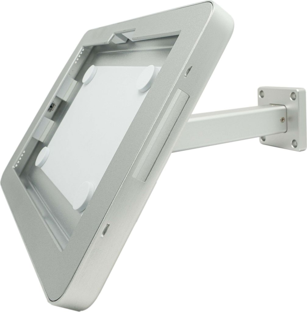 SYSTEM-S Wand Tisch Halterung abschließbar 90° für Microsoft Surface Pro 7 Pro 3 Pro 4 12.3 in Grau
