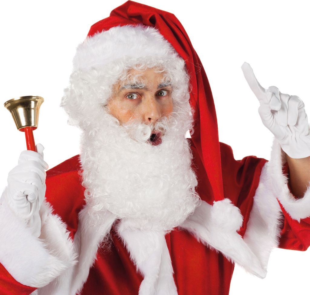 Santa Claus Perücke -  Weihnachtsmann Perücke mit Bart Produktbild 