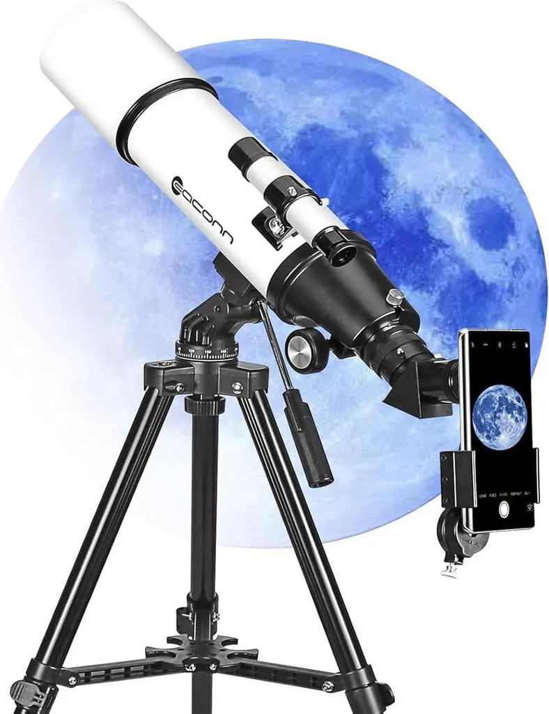 Télescope 80mm à Large Ouverture avec Optique Multicouche et Accessoires