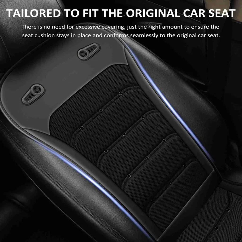 Coussin d'assise réfrigéré 12V/24V - Siège ventilé universel auto/camion