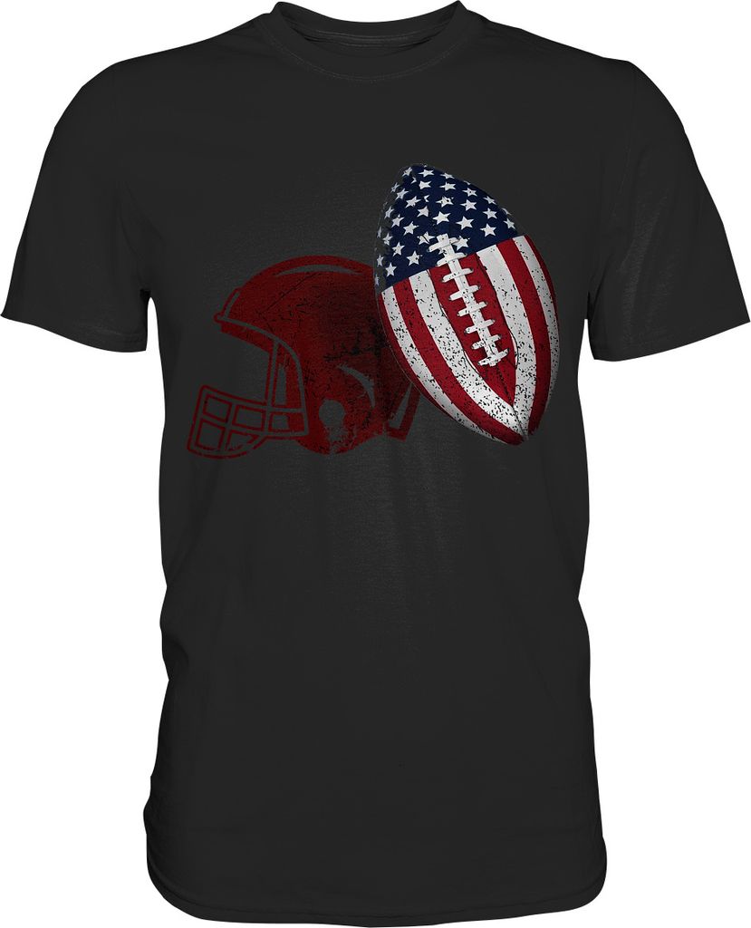 American Football US T-Shirt – Black / M Produktbild 