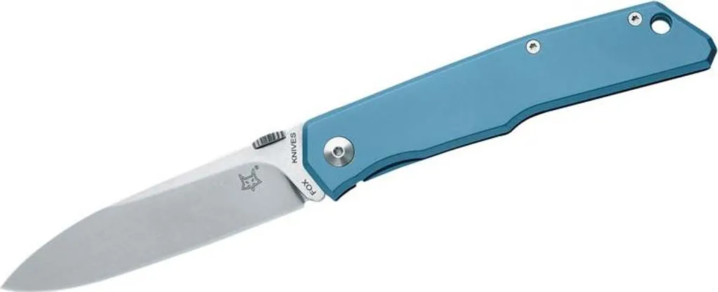 Couteau Fox en acier N690Co à manche titane et clip ceinture pratique