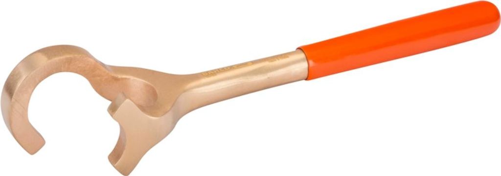 Bahco Funkenfreier 32-mm-Ventilschlüssel aus Kupferberyllium, 215 mm