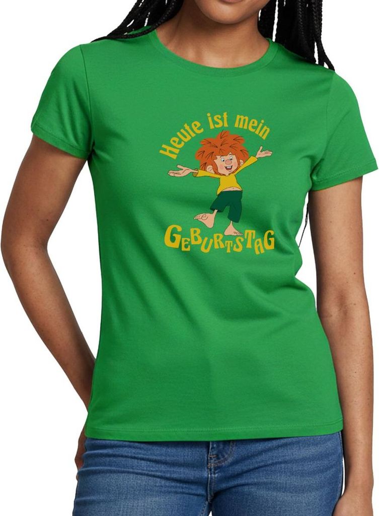 Spreadshirt Pumuckl Mit Spruch Heute ist Mein Geburtstag Frauen T-Shirt, XL, Kelly Green