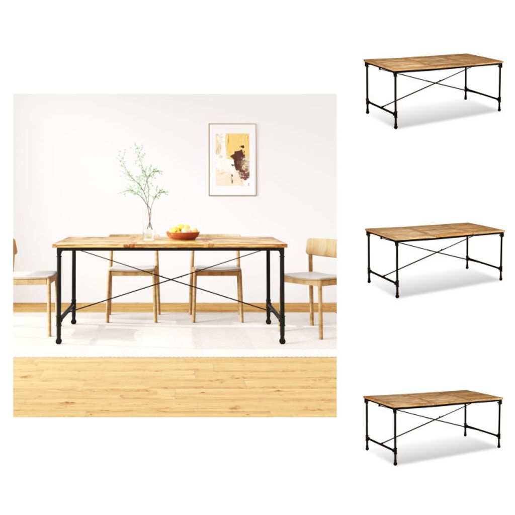 vidaXL Esstisch Mangoholz Massiv 180 cm - Esstische