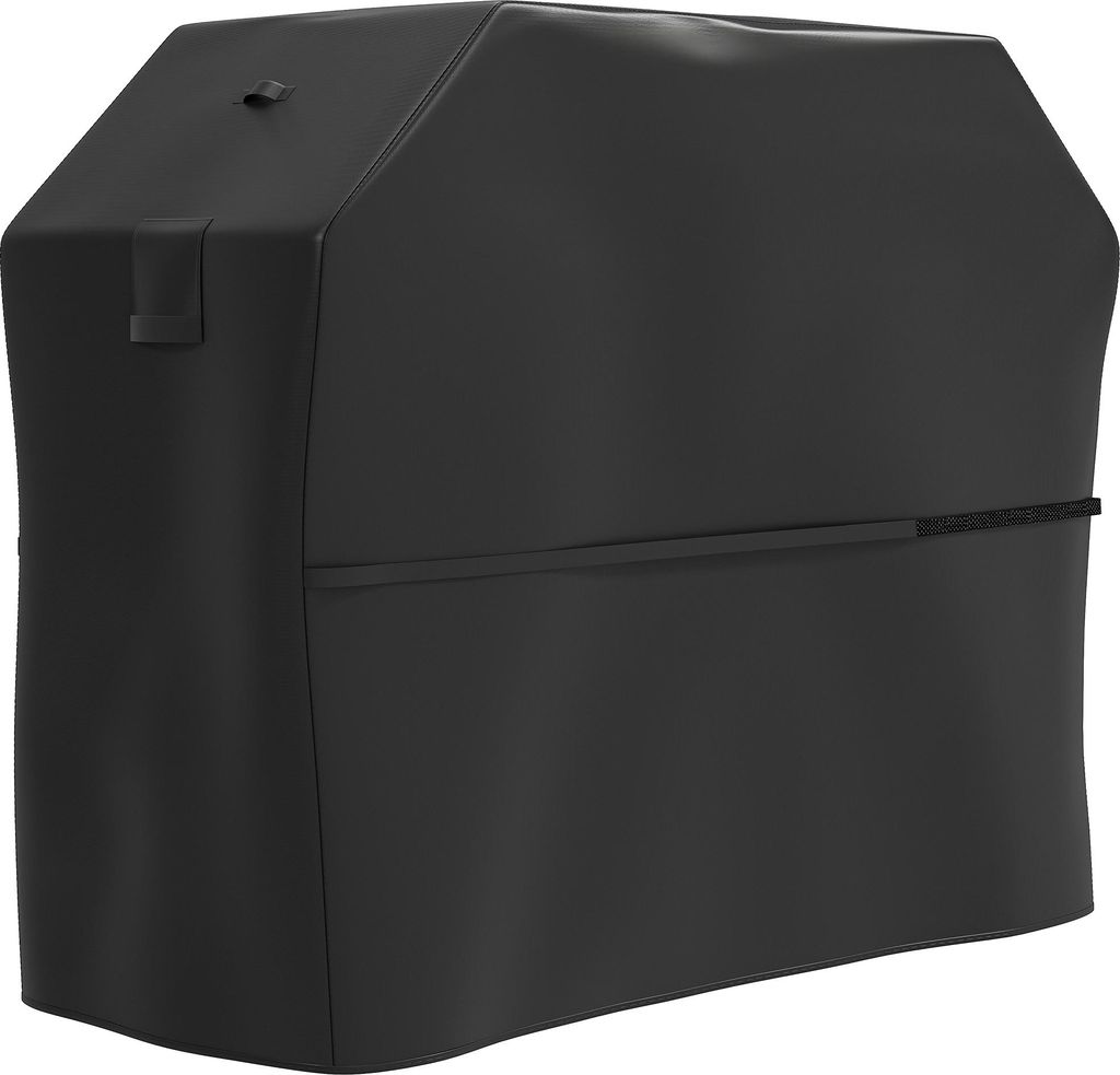 Grillabdeckung BBQ Abdeckung Abdeckhaube mit Klettverschlüssen Schwarz, 147 x 61 x 122cm